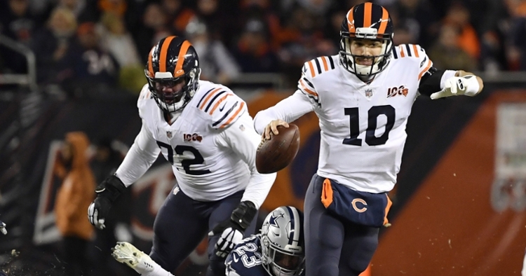 Chicago Bears quarterback Mitchell Trubisky showed out in his team's win over the Dallas Cowboys. (Credit: Quinn Harris-USA TODAY Sports)