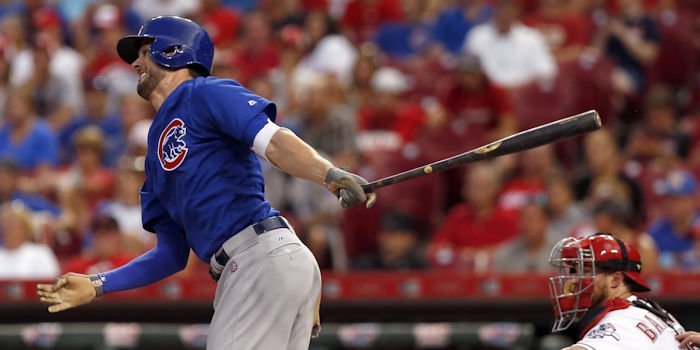 Cubs third baseman Kris Bryant hit his National League-leading 36th home run of the season on Wednesday.