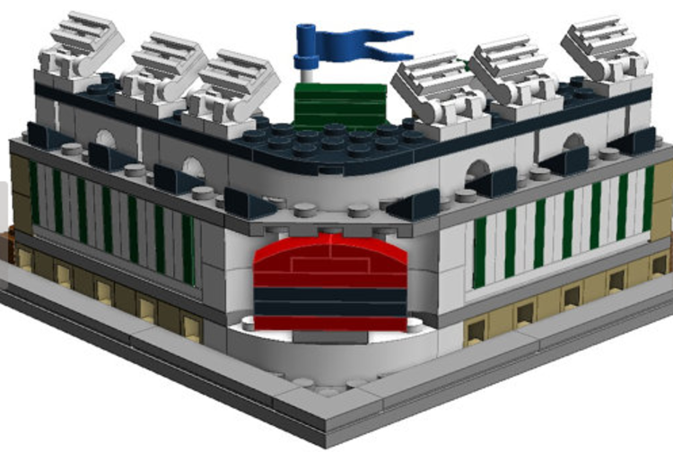 Chicago Cubs Buy your own Custom Mini LEGO Wrigley Field CubsHQ
