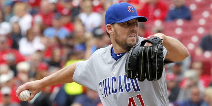 Cubs starter John Lackey is now a woeful 1-4 with a subpar 4.88 ERA this season. - David Kohl-USA TODAY Sports