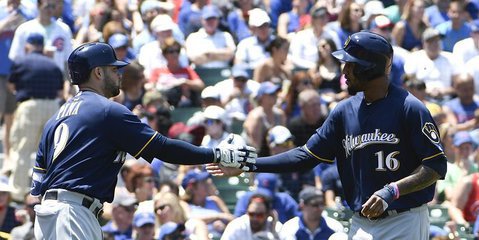 Outfielder Jon Jay was forced to pitch for the Cubs on Thursday. That speaks volumes on the Brewers' dominance at the plate in their commanding victory. Photo Credit: David Banks-USA TODAY Sports