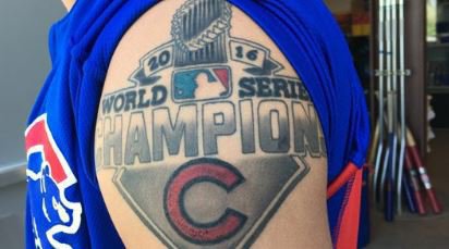 Chicago Cubs Javy Baez Shows Off His World Series Tattoo Cubshq