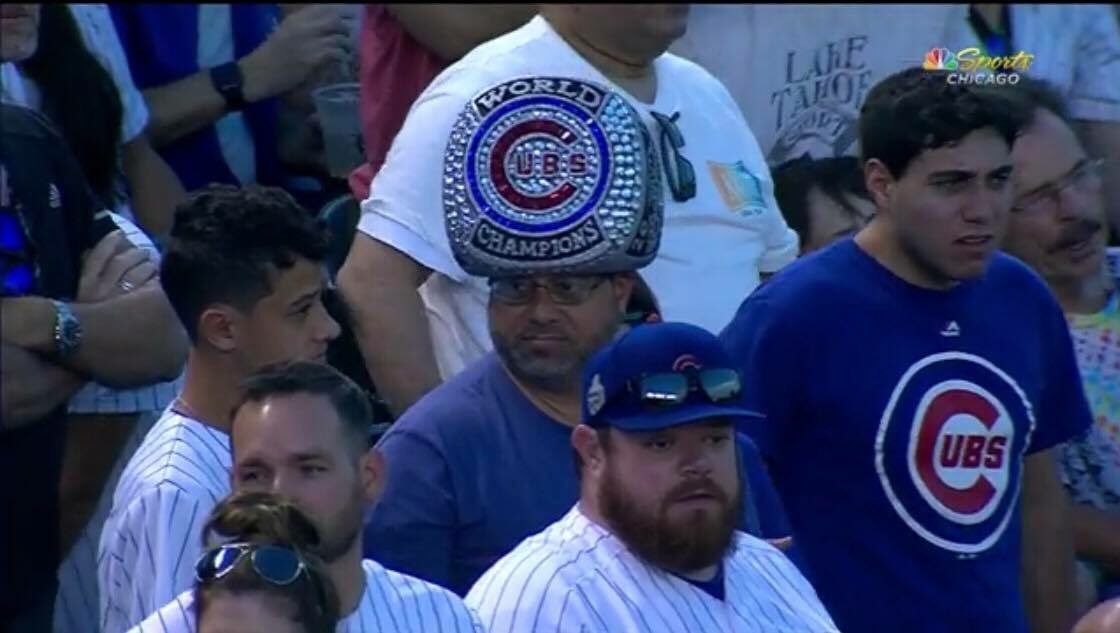 cubs world series ring hat