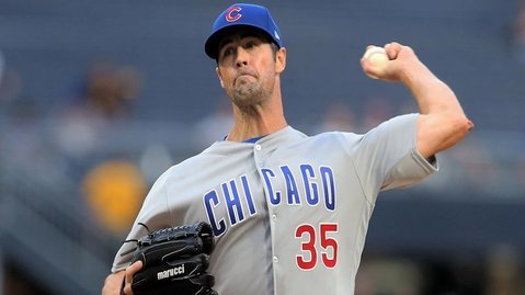 Cole Hamels fanned nine hitters in five innings of solid work on the hill. (Photo Credit: Charles LeClaire-USA TODAY Sports)