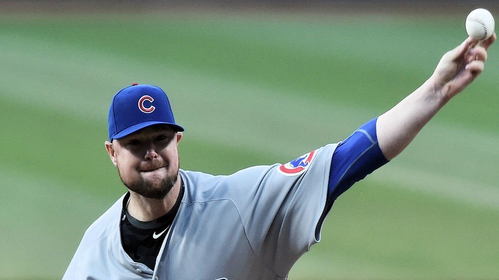 Chicago Cubs hurler Jon Lester received no run support in a losing effort against the Cleveland Indians. (Photo Credit: Ken Blaze-USA TODAY Sports)