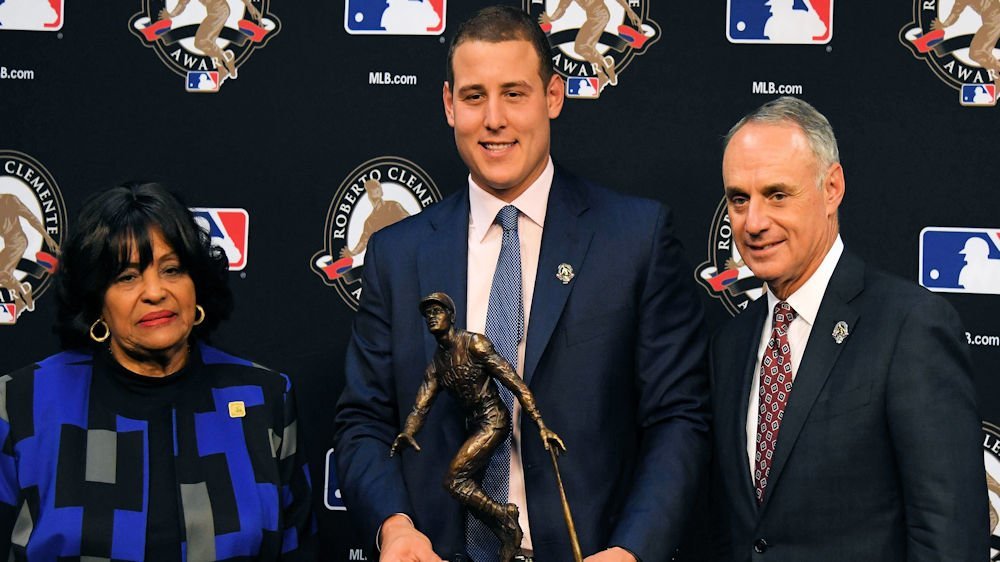 Rizzo was named 2017 Roberto Clemente Award winner for his charitable efforts