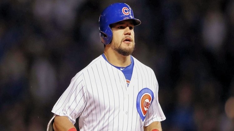Kyle Schwarber showed off his range by singing "Take Me Out to the Ball Game" during the interlude of <i>Miracle</i>. (Credit: Kamil Krzaczynski-USA TODAY Sports)