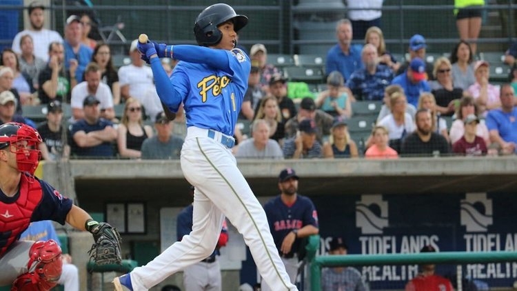 Ademan is one of the top prospects on the Pelicans (Photo credit: Larry Kave)