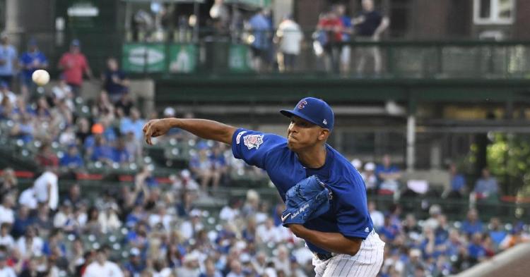 Adbert Alzolay recovered well after giving up a leadoff home run in his first career start. (Credit: David Banks-USA TODAY Sports)