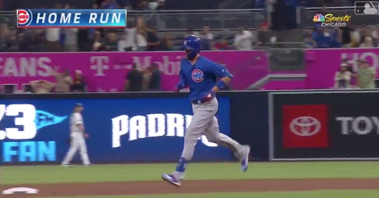 On Tuesday, Chicago Cubs third baseman Kris Bryant smashed his second 2-run jack of the night in the eighth inning.