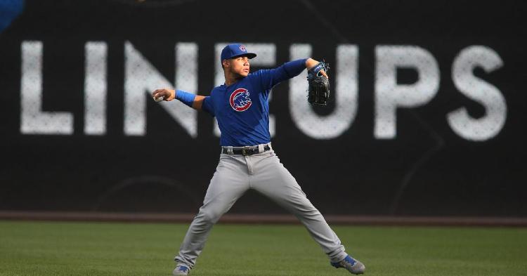 Willson Contreras experienced a spectacular high and a devastating low in his first career start as a right fielder. (Credit: Charles LeClaire-USA TODAY Sports)