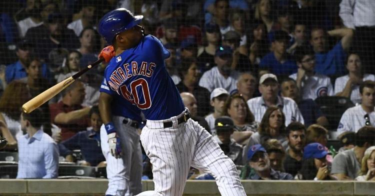 Willson Contreras came up with two pivotal extra-base hits that highlighted the Cubs' comeback efforts. (Credit: Matt Marton-USA TODAY Sports)