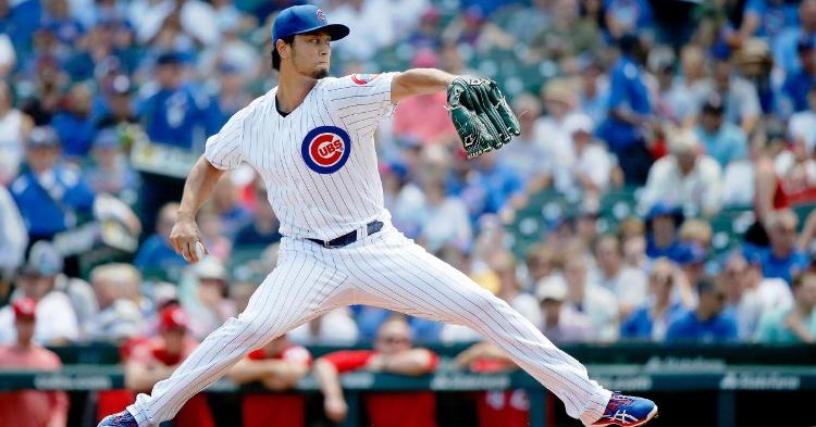 Right-hander Yu Darvish was finally able to notch a winning decision at the Friendly Confines. (Credit: Jon Durr-USA TODAY Sports)