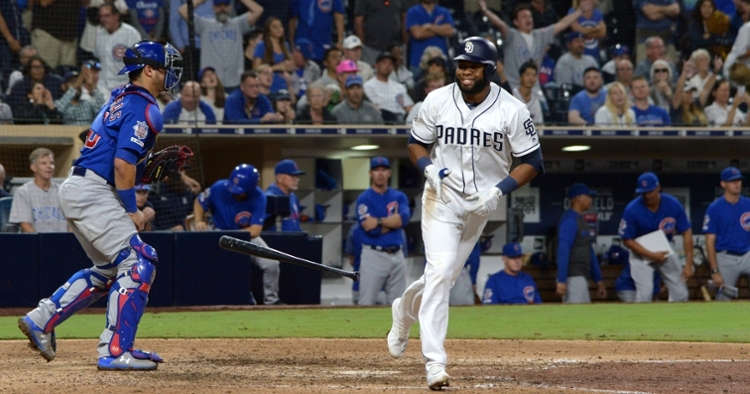 With the bases loaded in the bottom of the 10th, Steve Cishek walked Manuel Margot on four pitches, thereby forcing the winning run home. (Credit: Jake Roth-USA TODAY Sports)