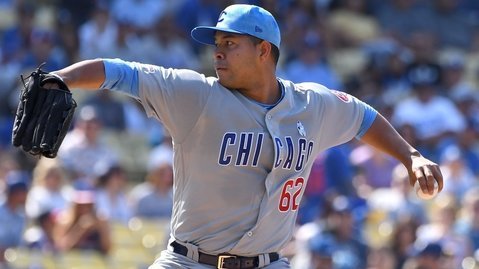 Cubs hurler Jose Quintana earned a no-decision for his 5-inning start. (Credit: Jayne Kamin-Oncea-USA TODAY Sports)