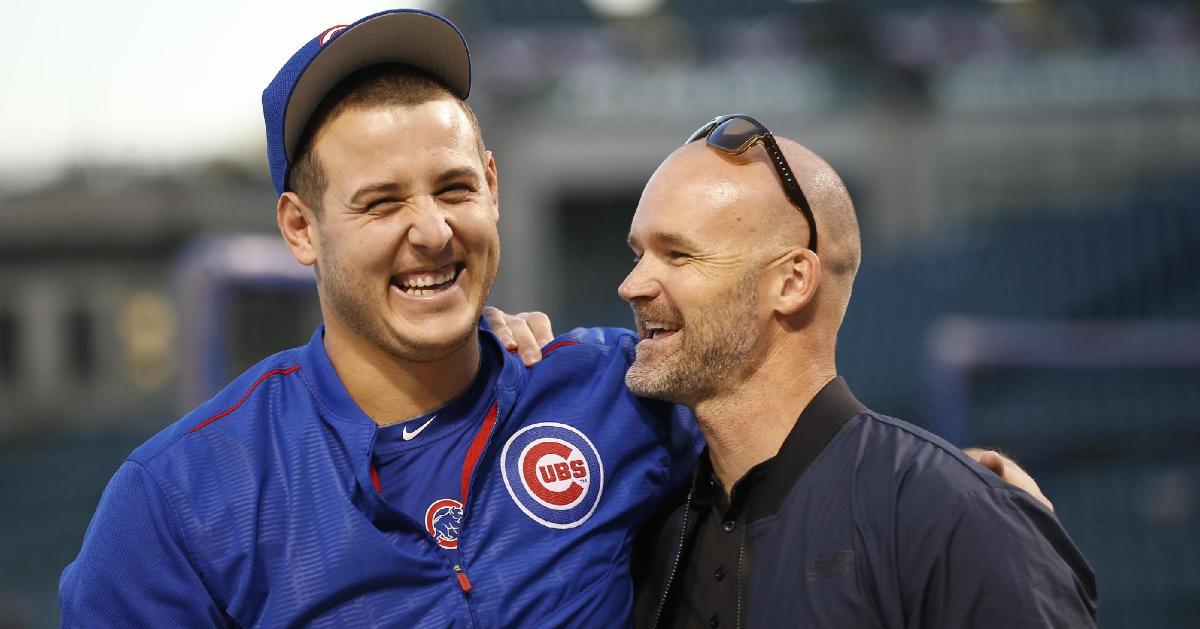 Former Chicago Cubs catcher David Ross is a candidate to replace Joe Maddon as the Cubs' next manager. (Credit: Jim Young-USA TODAY Sports)