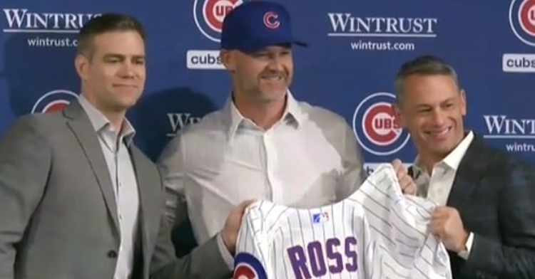 All smiles today in David Ross' intro press conference