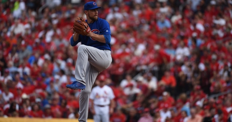 38-year-old Ben Zobrist made his big-league pitching debut on Sunday and served as the final pitcher of the Cubs' 2019 season. (Credit: @Cubs on Twitter)