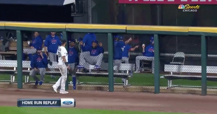 Cubs closer Jeremy Jeffress had some fun at his former teammate Nomar Mazara's expense.