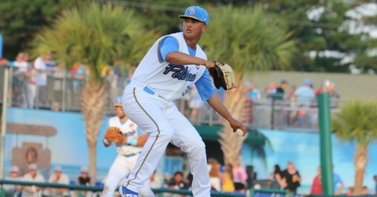 Marquez is an elite pitching prospect (Photo credit: Myrtle Beach Pelicans)
