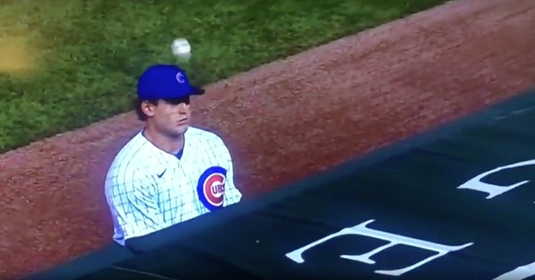 Anthony Rizzo Got Hit in the Head By a Foul Ball, But It Was Funny, Not  Scary - Bleacher Nation