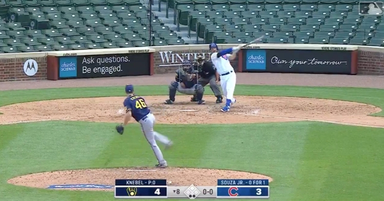 Steven Souza Jr. hit a clutch two-out home run to tie up the Brewers in the eighth inning.