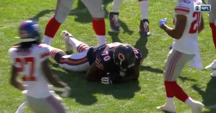 In Week 2, the Bears converted a fourth down when a deflected pass was hauled in by an offensive lineman.