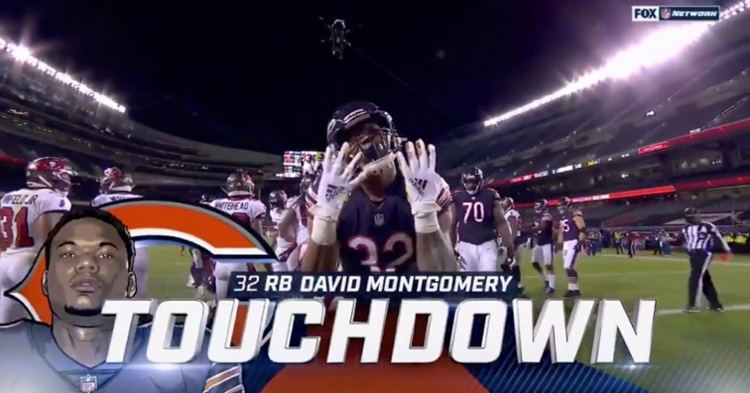 WATCH: David Montgomery scores Bears' first rushing touchdown of