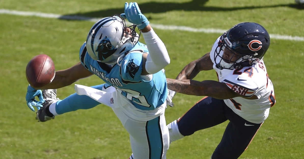 Bears force three turnovers, hang on for gritty win over Panthers