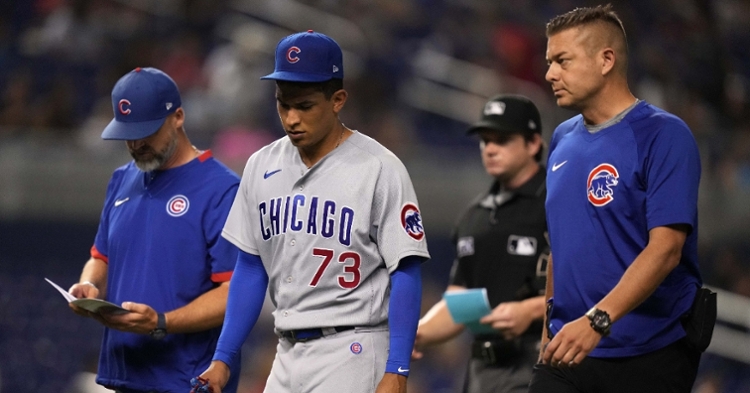 Alzolay had a rough outing on Friday night (Jasen Vinlove - USA Today Sports)