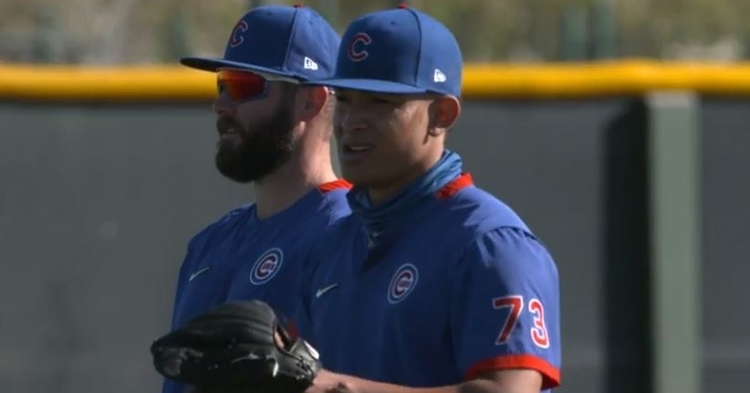 Arrieta working with Alzolay daily (Photo: Cubs)