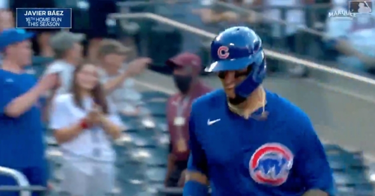 Javier Baez CRUSHES a Two-Run Home Run!