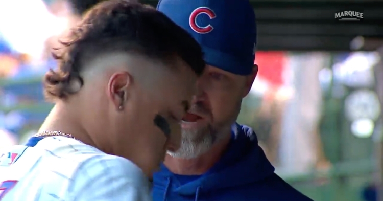 Cubs manager David Ross explains why Javier Baez was benched