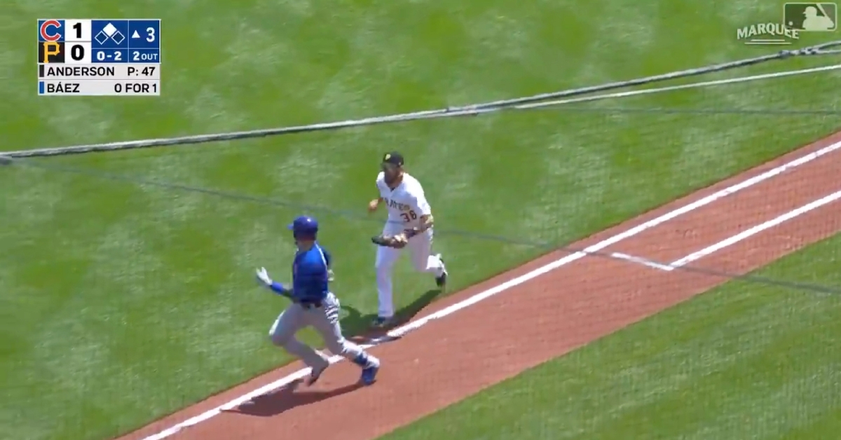 You've never looked as cool as Javier Baez does sliding into home for the  win