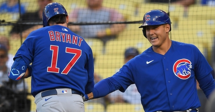 Rizzo and Bryant celebrate after a homer (Jayne Kamin Oncea - USA Today Sports)