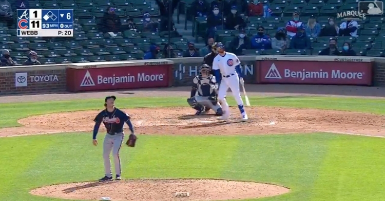 Kris Bryant's second home run on Saturday was the Cubs' sixth long ball of the matchup.
