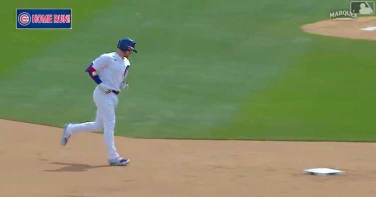 Ian Happ, who now has 11 RBIs to his name, lifted a leadoff jack for his second homer of the day.