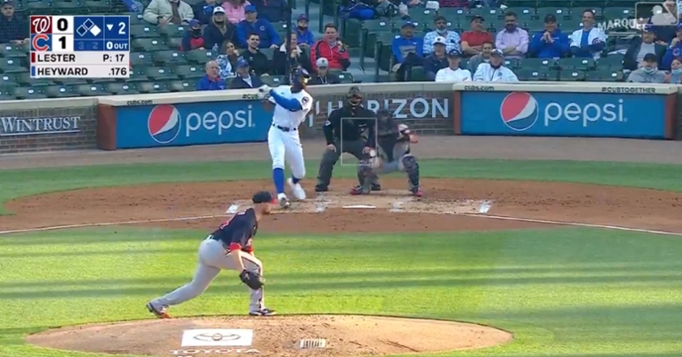 Watch Jason Heyward Swats Two Run Blast Off Jon Lester Chicagosportshq