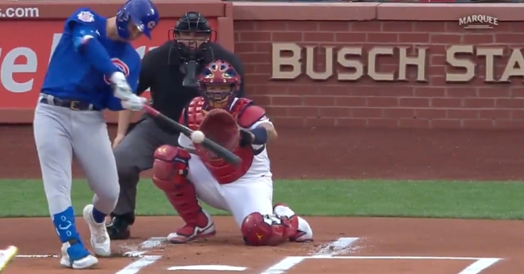 Joc Pederson became the first Cub to go yard on the first pitch of the game since fellow left fielder Kyle Schwarber did so in 2019.