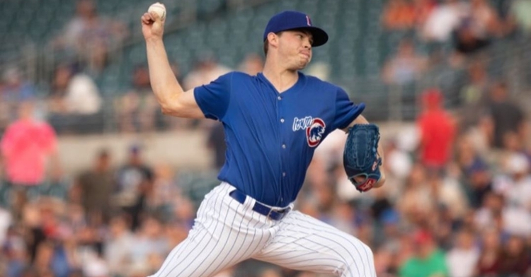 Keegan Thompson didn't allow a run (Photo via Iowa Cubs)