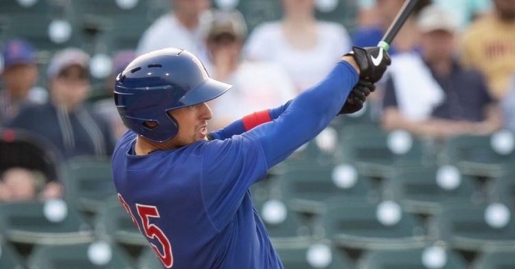 Thompson smacked a grand slam on Sunday (Photo via Iowa Cubs)