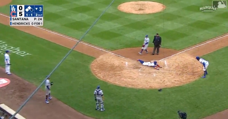 A futile throw to the plate from Austin Barnes was off the mark, thus allowing Ildemaro Vargas to score.