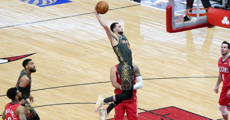 Lavine dropped 46 points in the win (Mike Dinovo - USA Today Sports)
