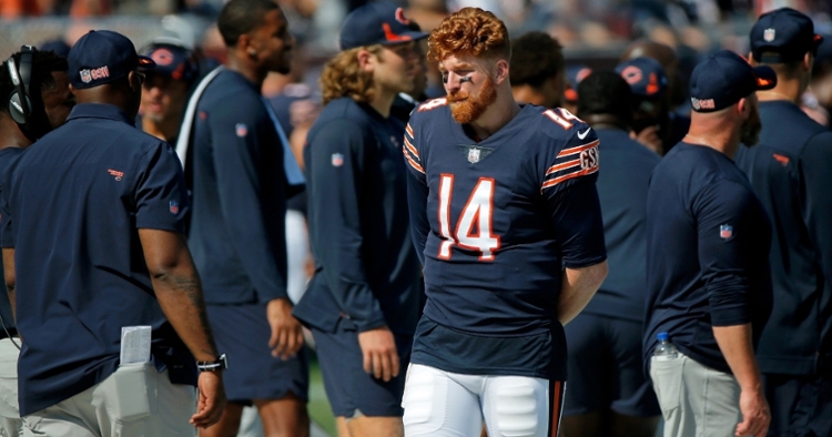 Dalton pacing the sidelines after the injury (Jon Durr - USA Today Sports)