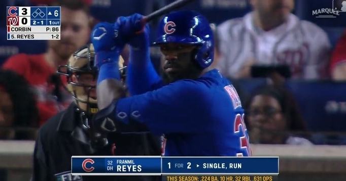 WATCH: Franmil Reyes goes full FRANIMAL with powerful homer against Nationals