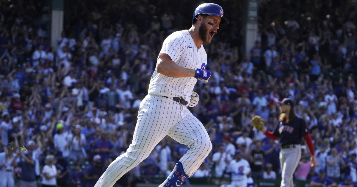 Justin Steele Yan Gomes Walking Off Field Image - Marquee Sports