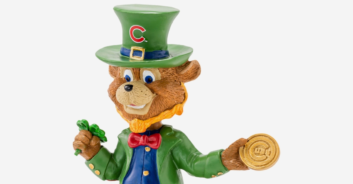 FIRST LOOK: Cubs St. Patrick's Day Mascot Bobbleheads released