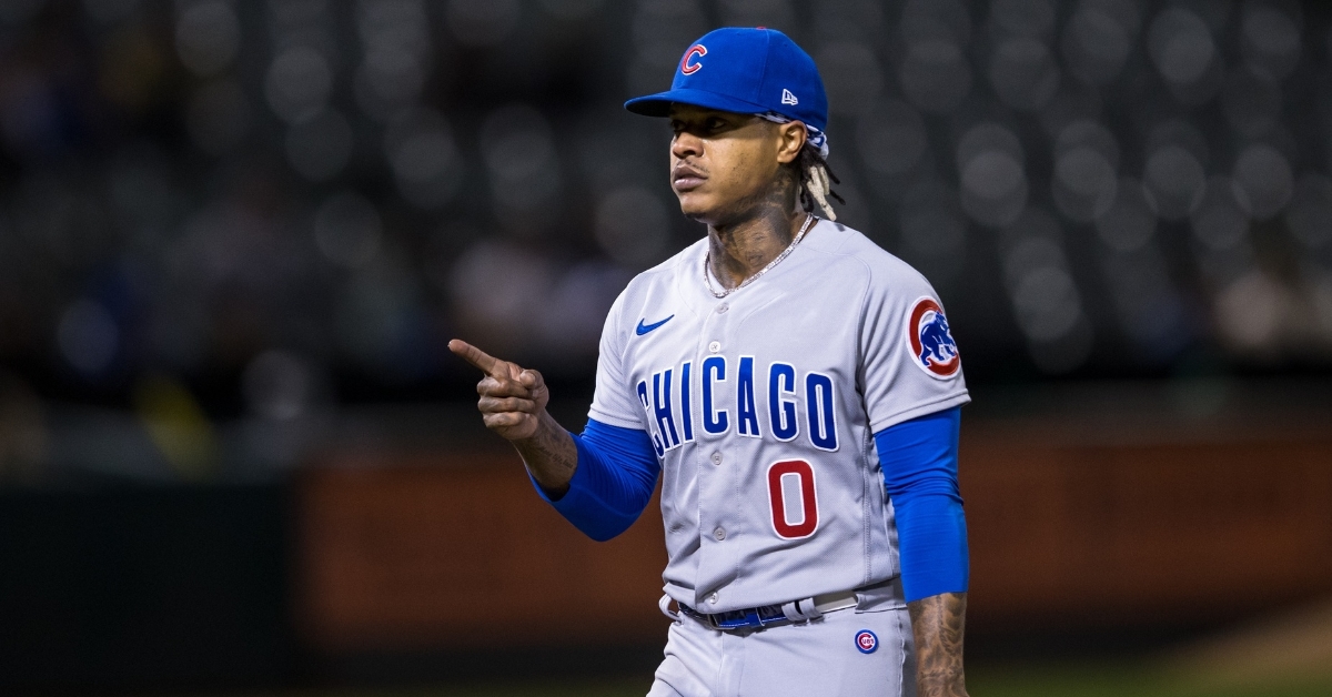 Marcus Stroman Walking Off Mound At Wrigley Field - Marquee Sports