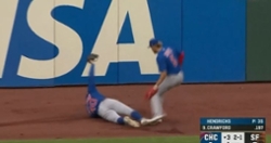 WATCH: Mike Tauchmann with incredible diving catch against Giants