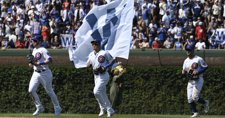 Yankees Fan inside the Cubs new Bullpen at Wrigley Field 